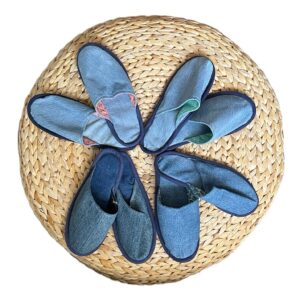 Chaussons d’invités en jean